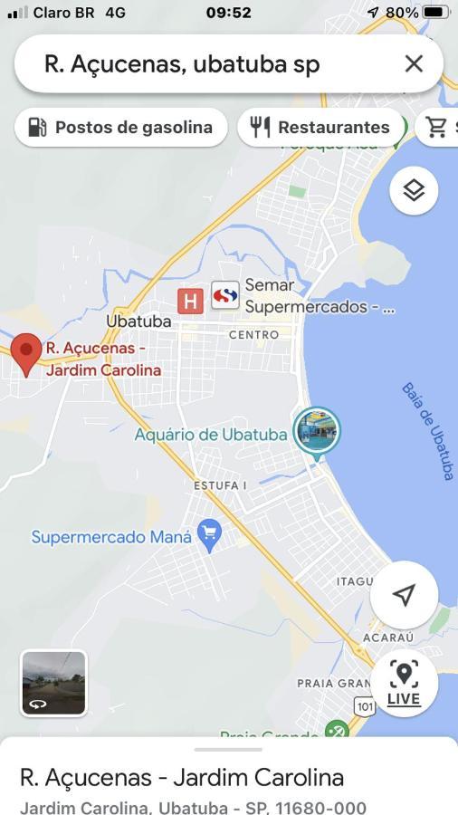 Casa Jardim Carolina Perto Posto Torrao, Supermecado Shibata E Semar Villa Ubatuba Kültér fotó